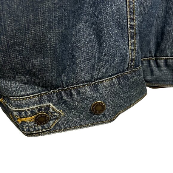 Wrangler Western Sherpa Lined Denim Trucker Jacket Blue Size XL 74256RT - Picture 5 of 12